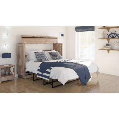 Bestar nebula cabinet bed deals with mattress